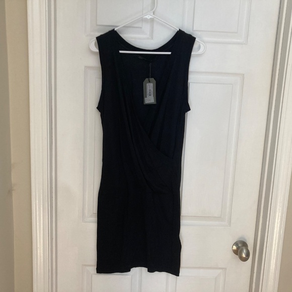 All Saints Black Drop Waist Kerin Dress Small - Picture 3 of 6